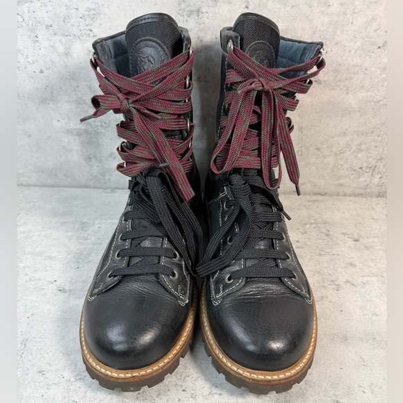 Rare Diesel The Dunes JBD combat boots in black leather size 45 - Picture 3 of 8